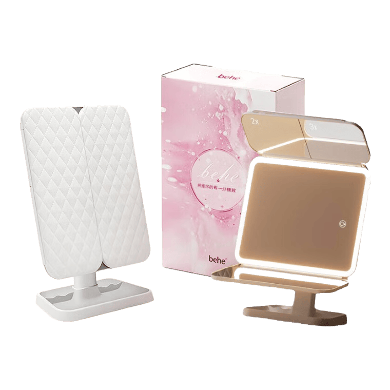 让每一位女性都能闪耀自信之美！麻将胡了倍呵LED高清化妆镜：(图1)